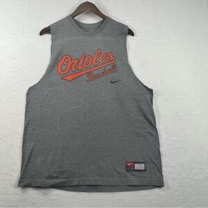 Nike Gray Orioles Baseball Tank Top size: Large